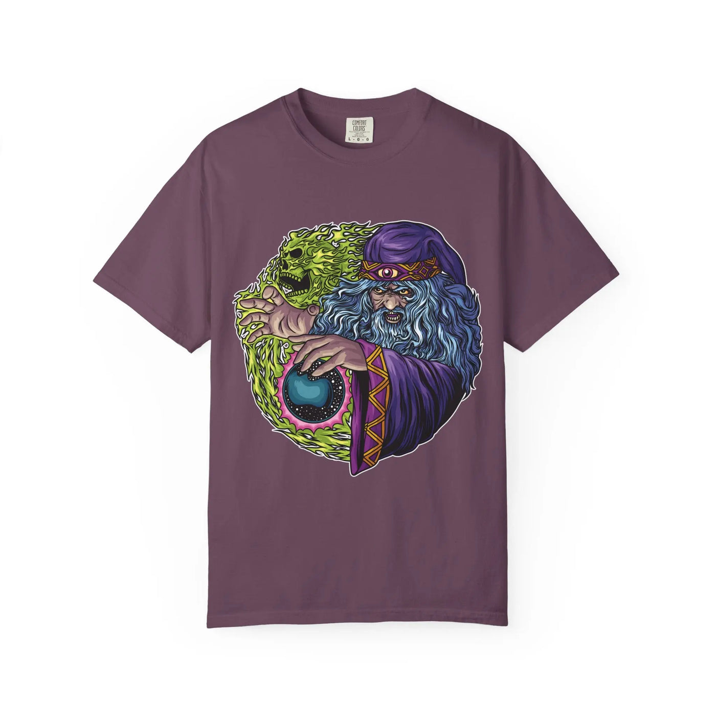 Mystic Skull Shirt – Sorcerer Skull Tee Magic - Sinful Threads