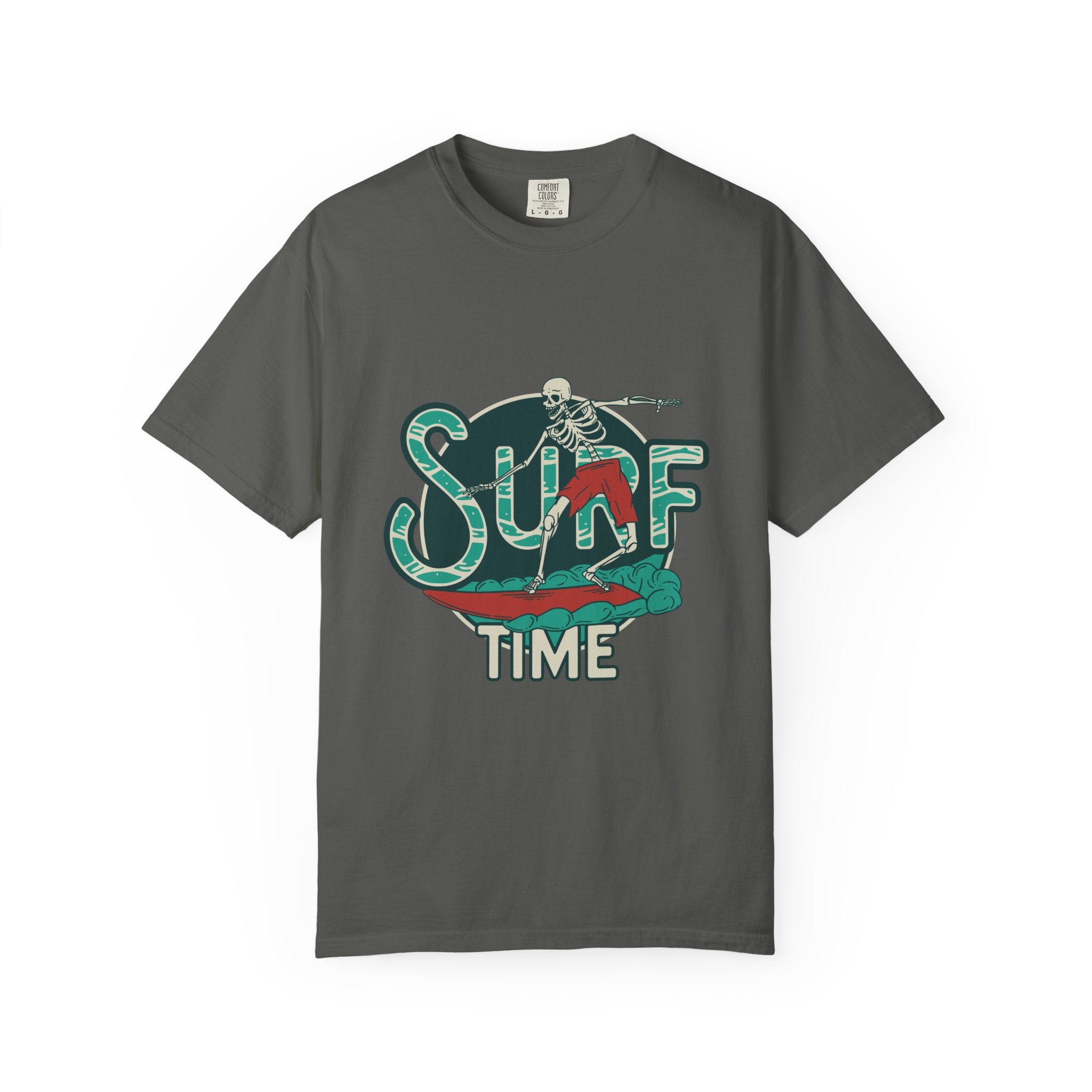 Skeleton Surfer Shirt - Surf Time Tee - Cool Beach Gift - Sinful Threads