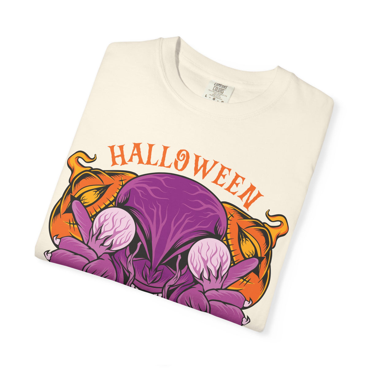 Monster pumpkin shirt - Purple Spooky Tee - Creepy Gift