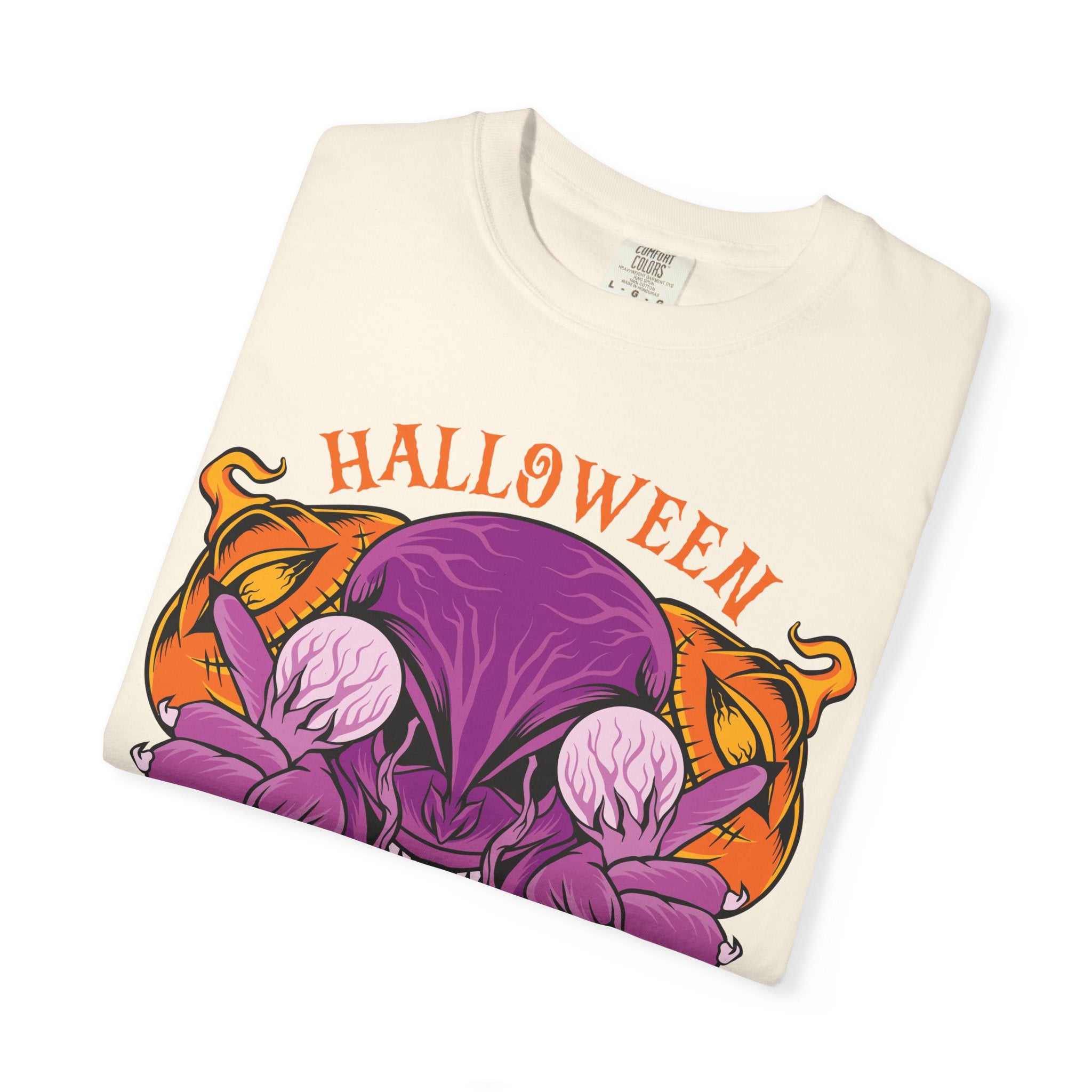 Monster pumpkin shirt - Purple Spooky Tee - Creepy Gift - Sinful Threads
