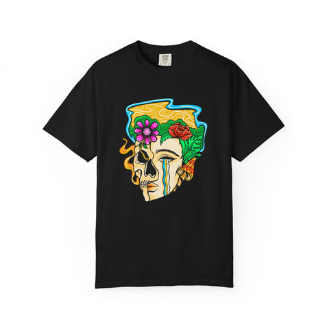 Floral Skull Shirt - Skeleton Graphic Tee - Artistic Gift