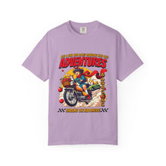 Cat Motorcycle Tee - Anime Adventure Top - Perfect Gift