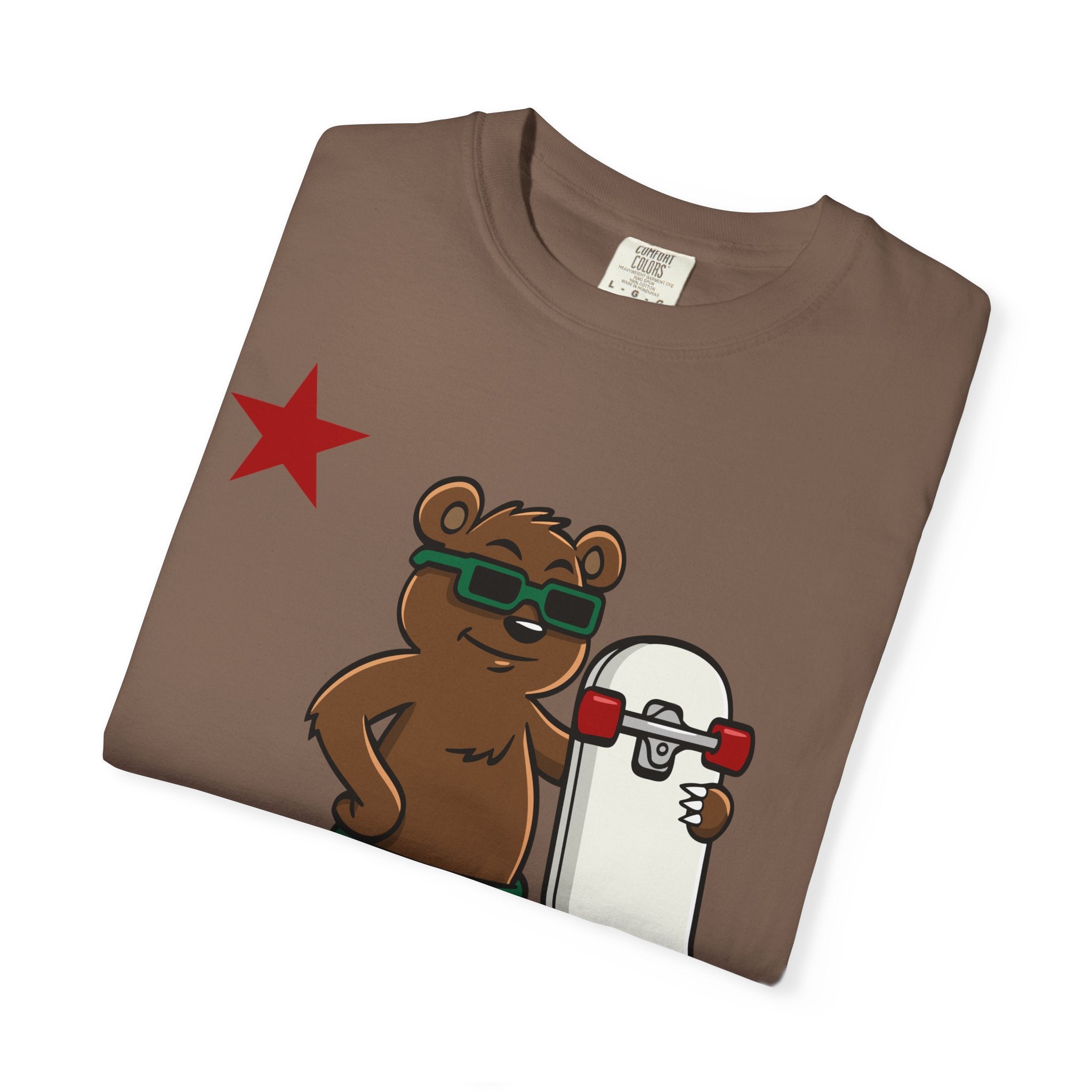 California Skateboard Bear Shirt - Cool Skater Tee for CA Fans - Sinful Threads