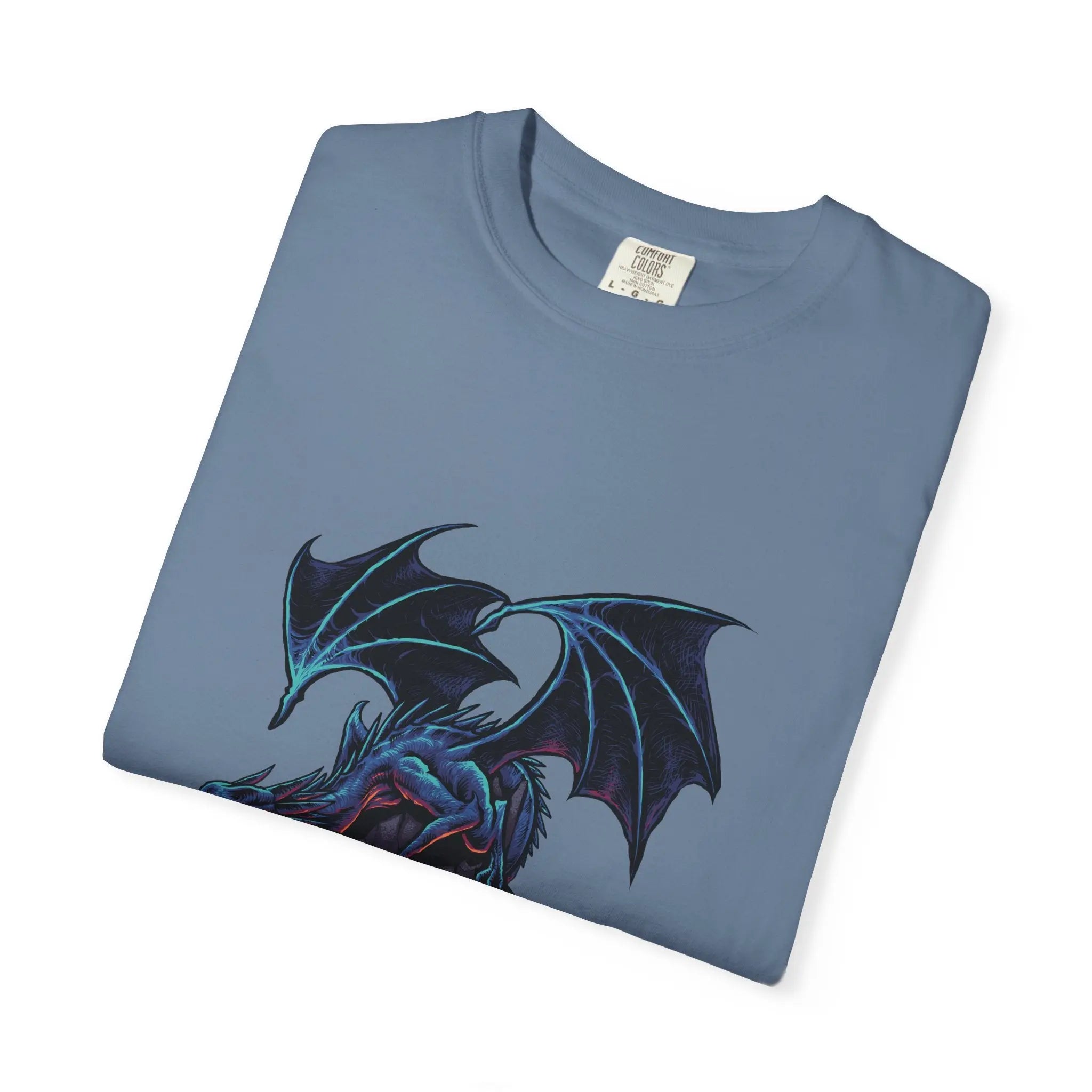 Fierce Dragon Roaring Illustration Graphic Design T-Shirt - Sinful Threads