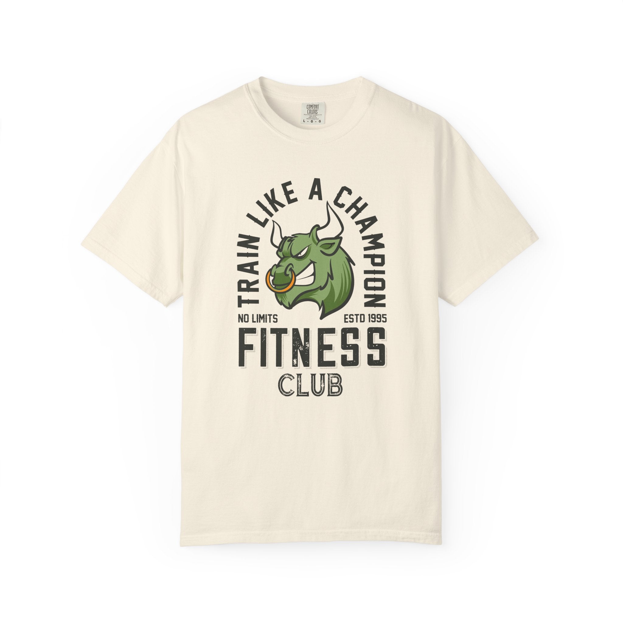 Train Like A Champion Vintage Bull T Shirt - Retro Gym Tee - Sinful Threads