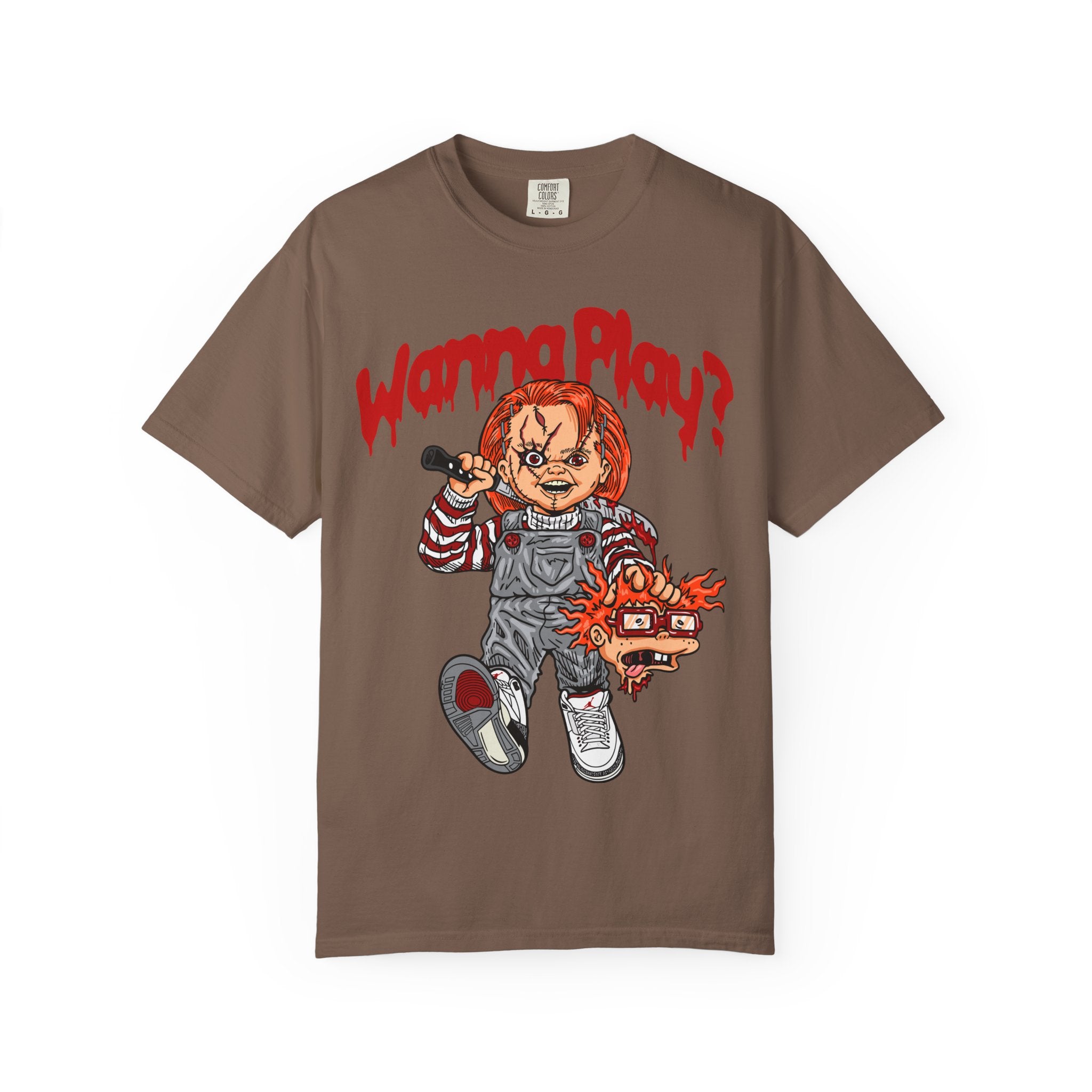 Chucky Doll Shirt - Wanna Play Horror Tee for Movie Fans - Sinful Threads