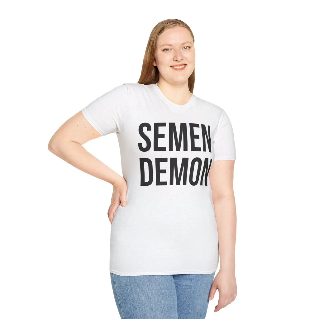 Semen Demon Tee - Adult Humor Graphic Tee Printify