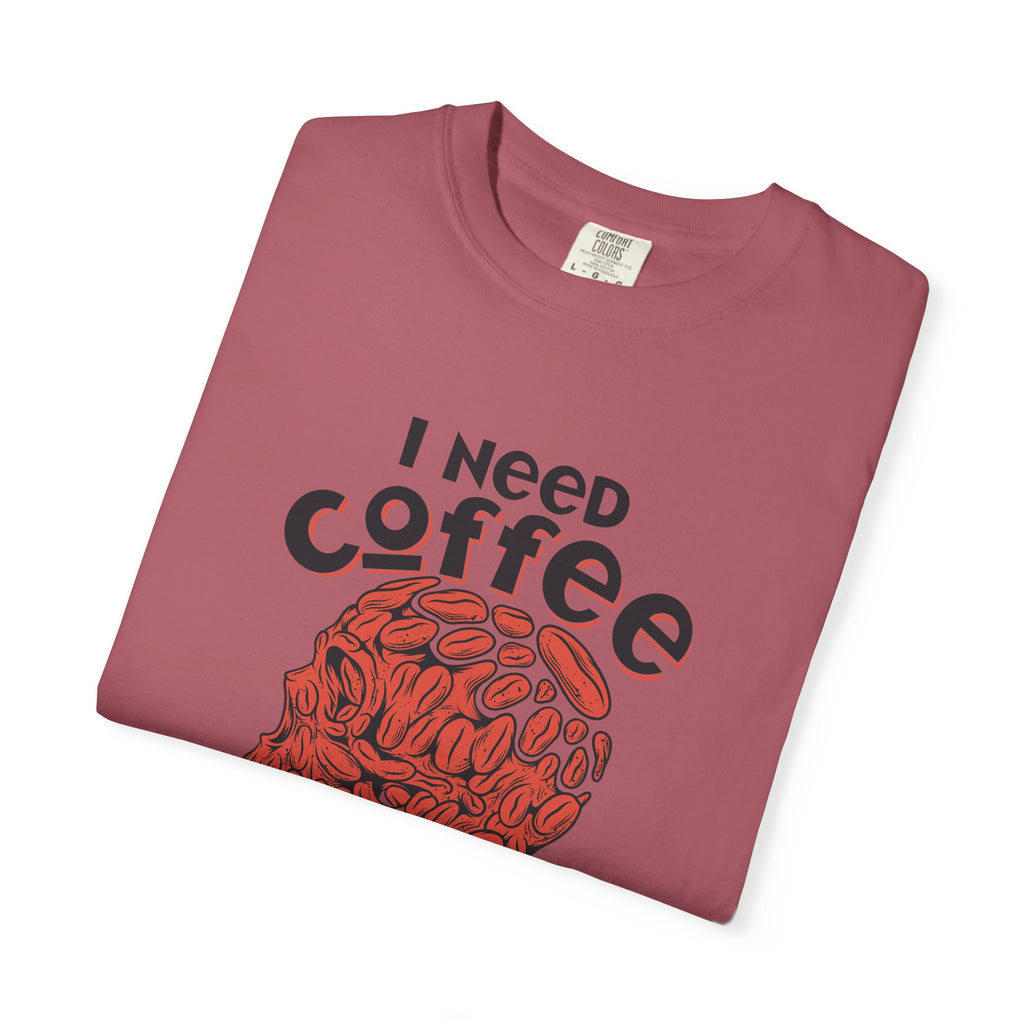 Coffee Skull Shirt - Funny Bold Graphic - Caffeine Addict Tee - Sinful Threads