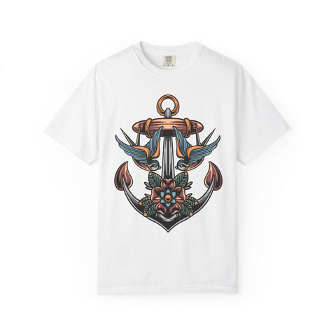 Nautical Anchor Shirt - Tattoo Style Tee, Maritime Gift