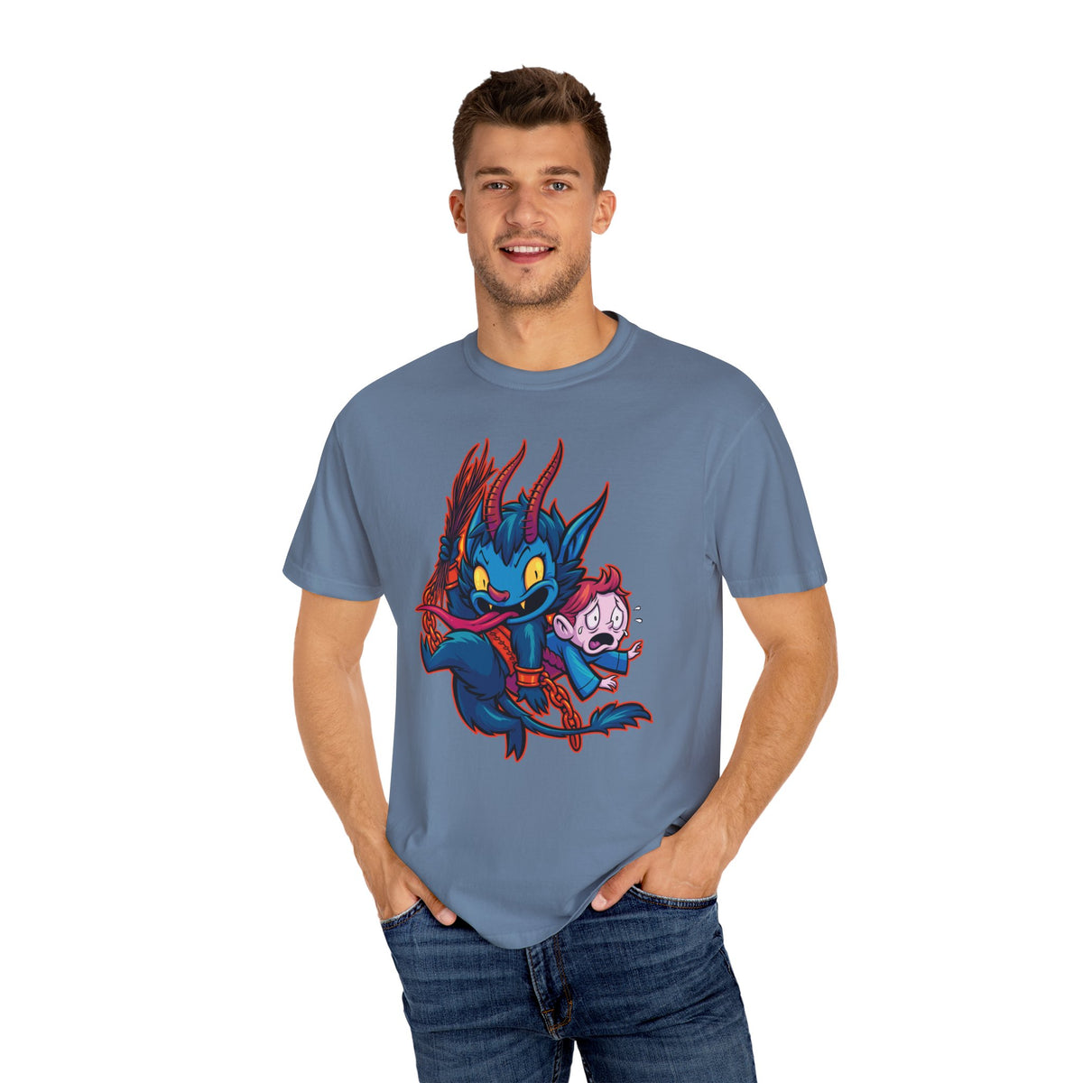 Kawaii Krampus Tee - Cute Cartoony Holiday Shirt