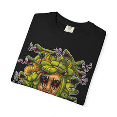 Medusa Snake Tee - Gorgon Statement Mythology Gift Shirt - Sinful Threads