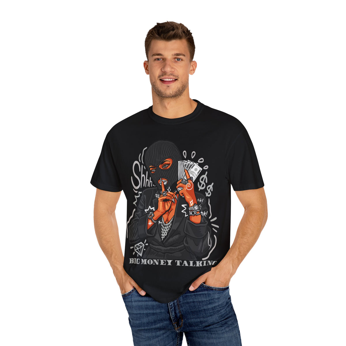 Money Heist Shhh Graphic Tee – Gangster Streetwear