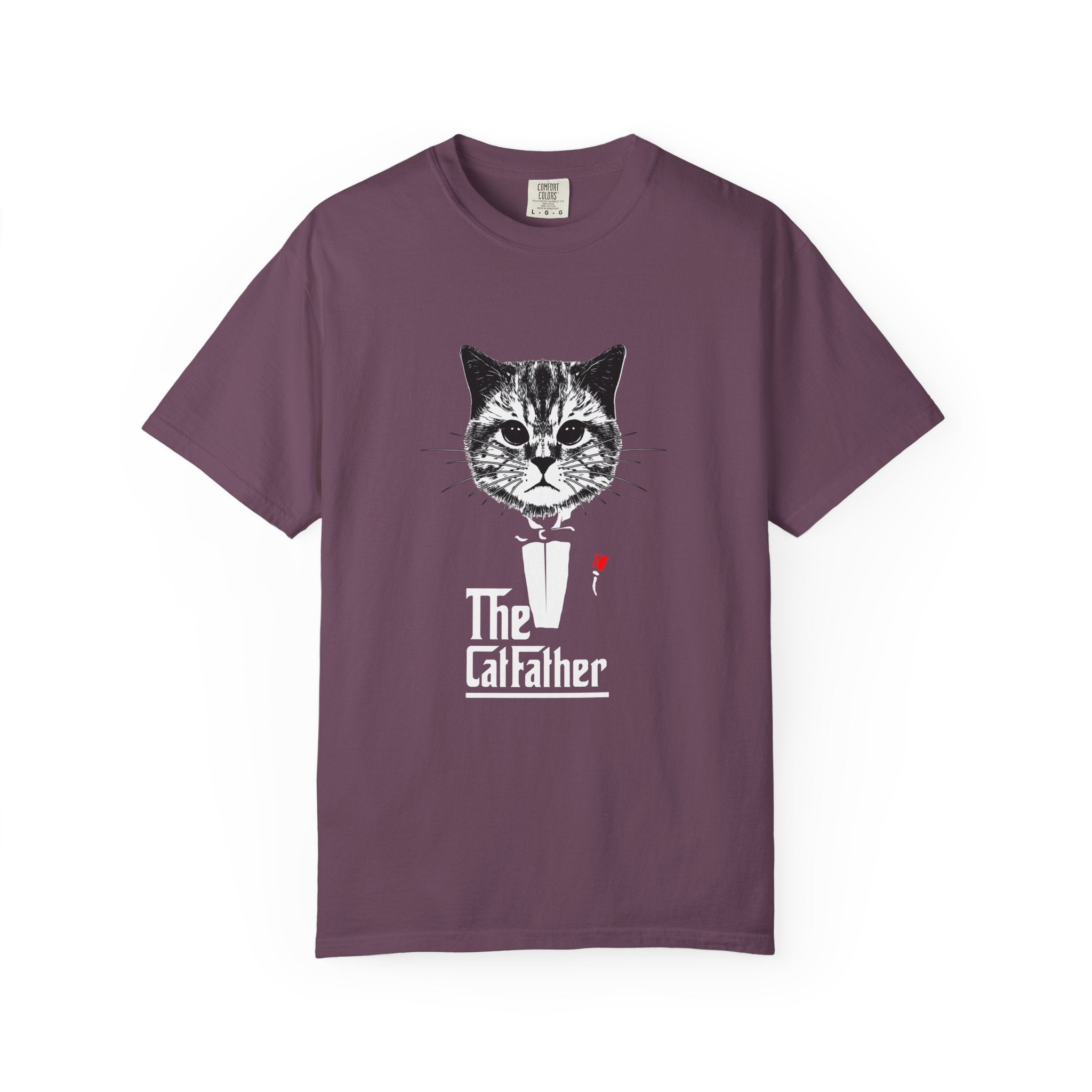 Cat Father Tee - Funny Kitten Shirt - Tuxedo Graphic Tee - Sinful Threads