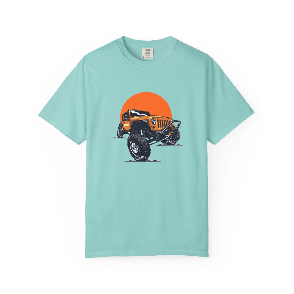 Adventurous Off Road Car Sunset Graphic Design T-Shirt - Sinful Threads