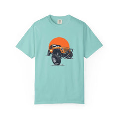 Adventurous Off Road Car Sunset Graphic Design T-Shirt - Sinful Threads