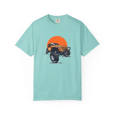 Adventurous Off Road Car Sunset Graphic Design T-Shirt - Sinful Threads