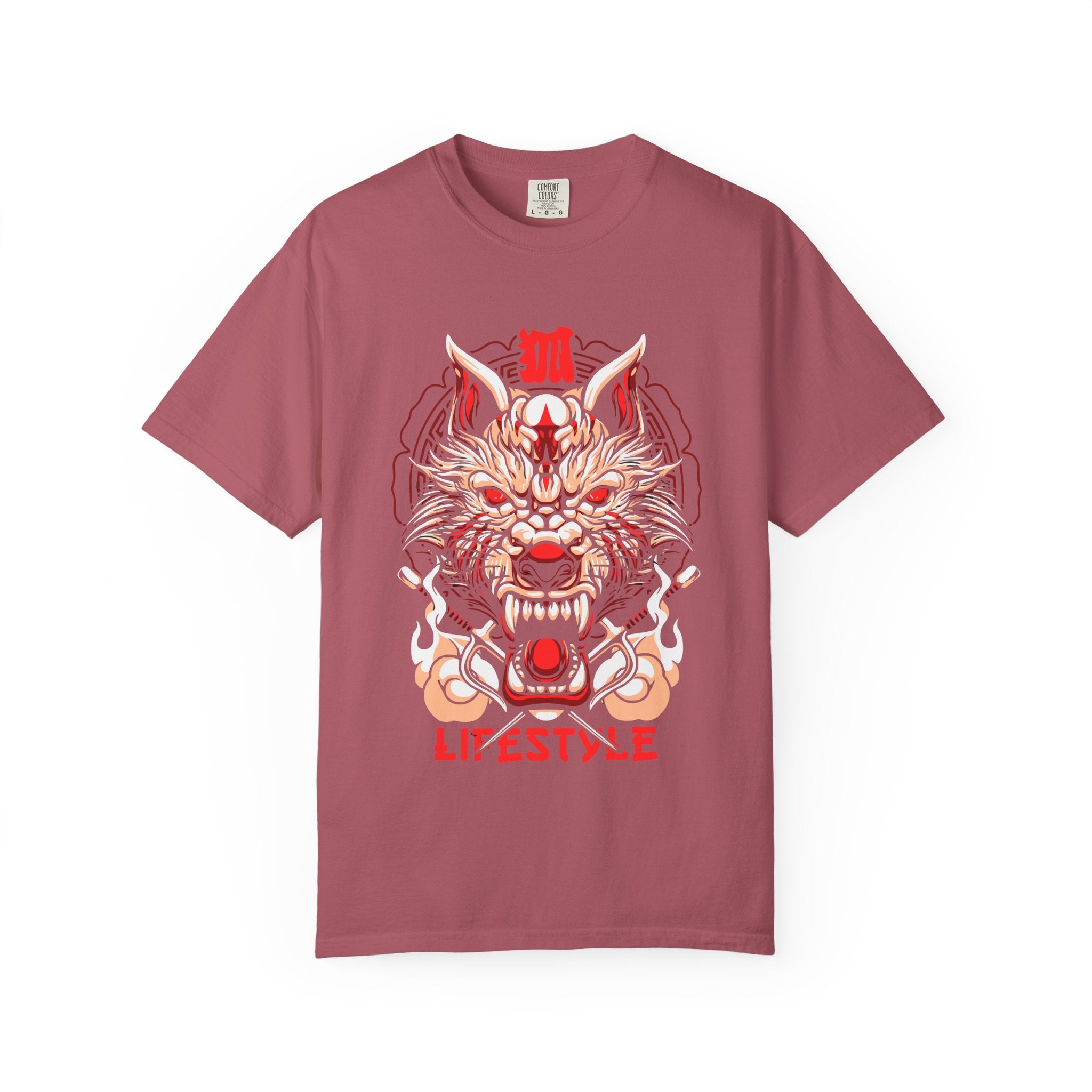 Samurai Warrior Tee - Japanese Wolf Art Shirt - Streetwear - Sinful Threads