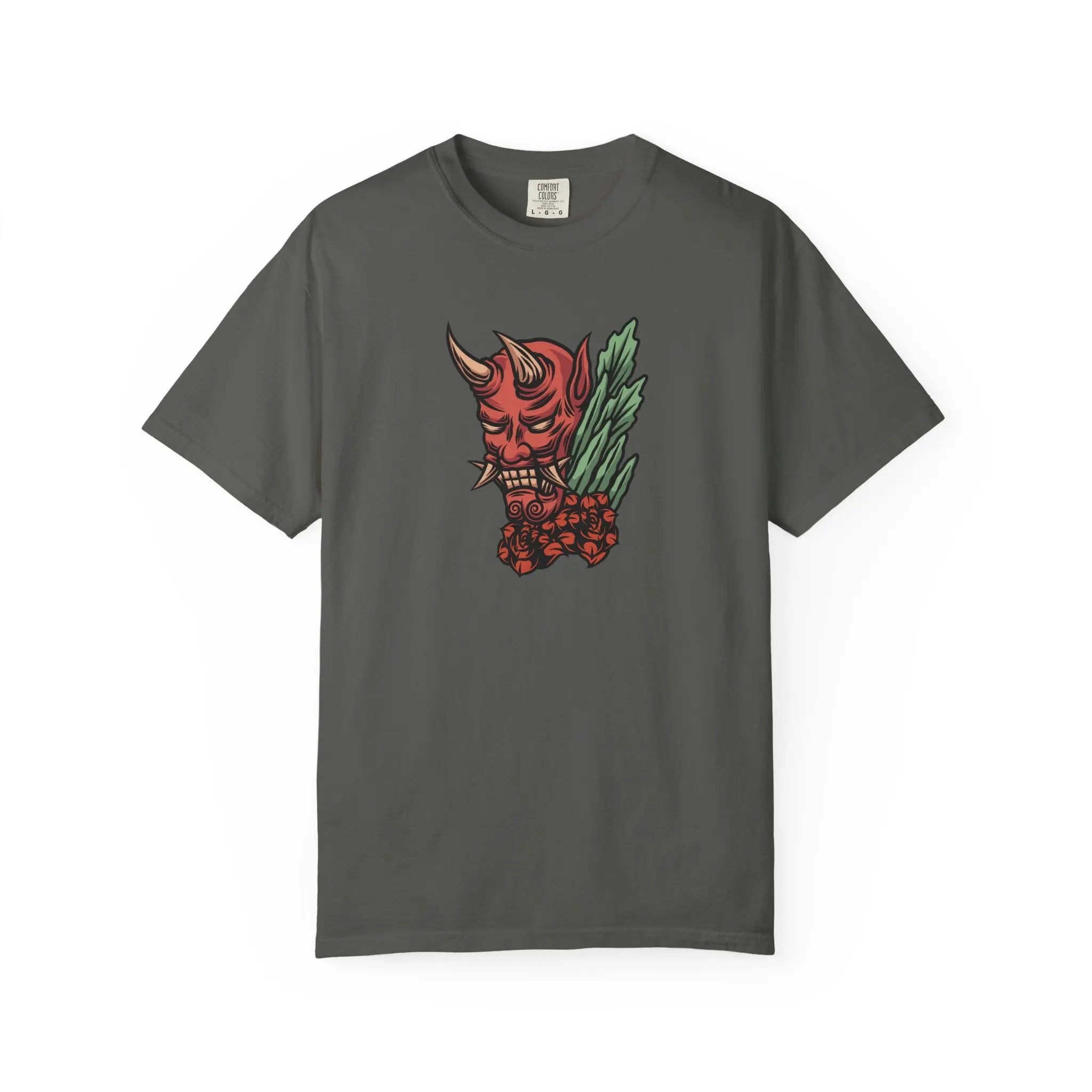 Oni Mask T Shirt - Japanese demon tee - Sinful Threads