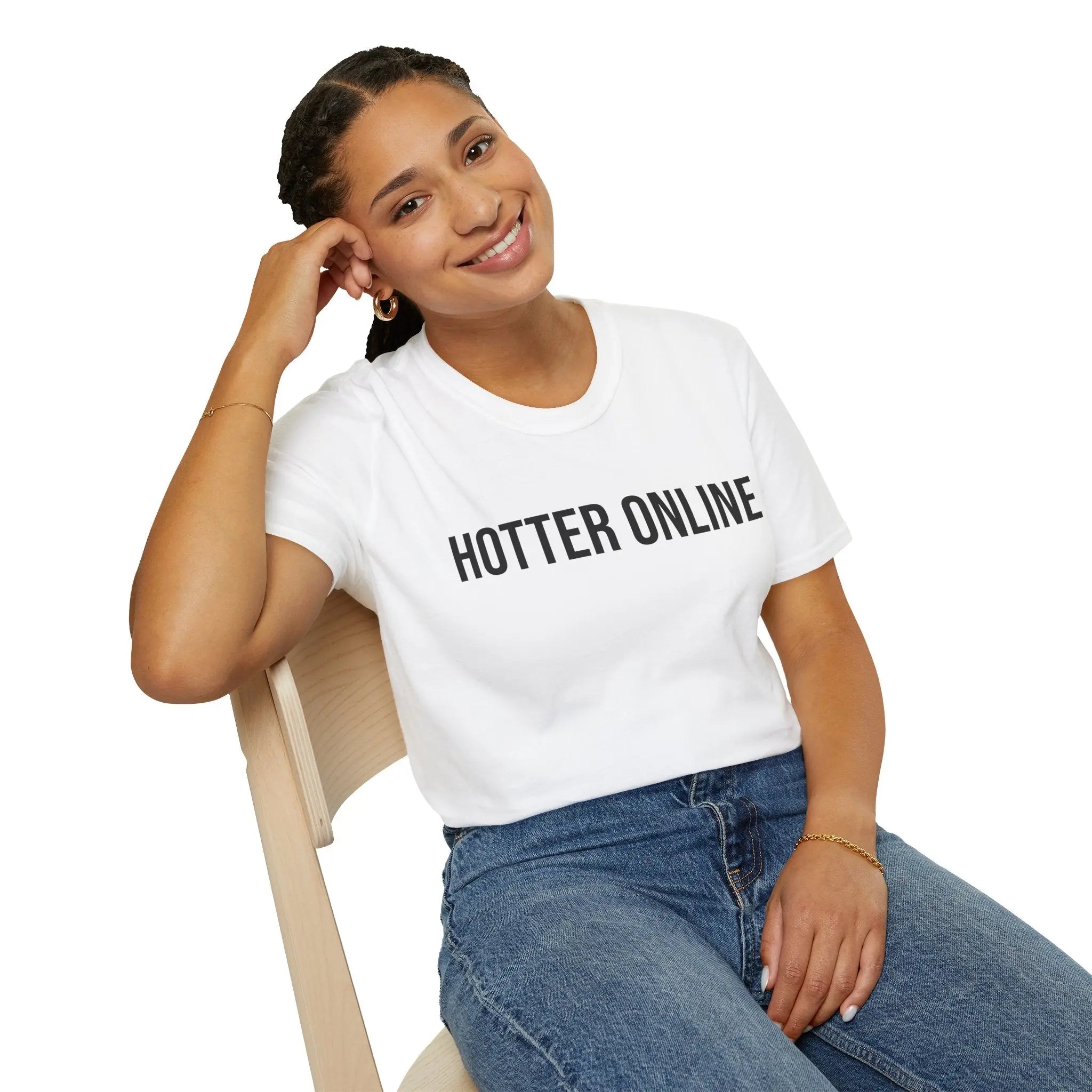 Funny Online Shirt - Hotter Online Digital Humor Tee - Sinful Threads