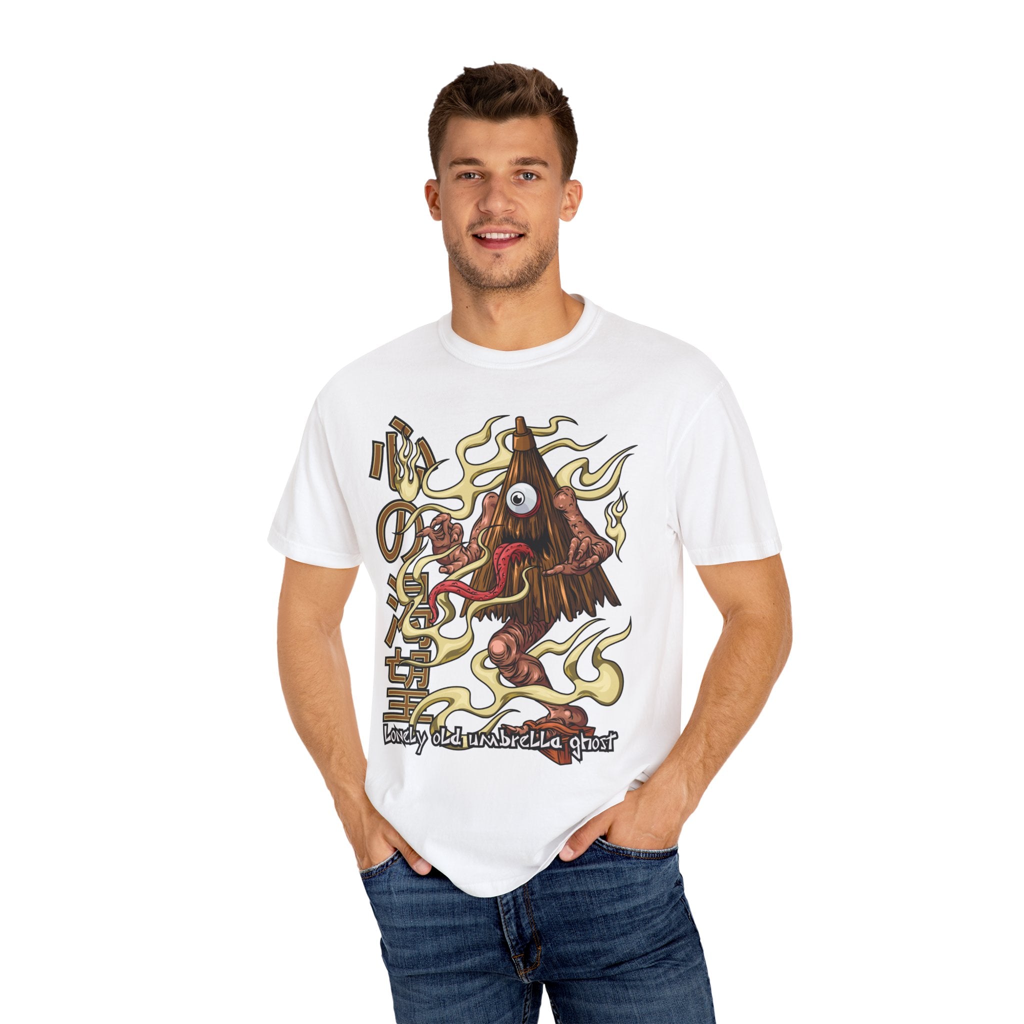 Kasa obake shirt - umbrella ghost tee - japanese yokai - Sinful Threads