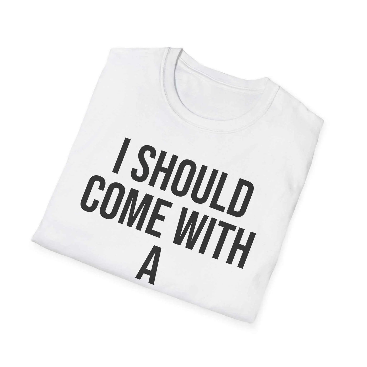 Warning Label Graphic Tee - Funny Sarcasm Shirt