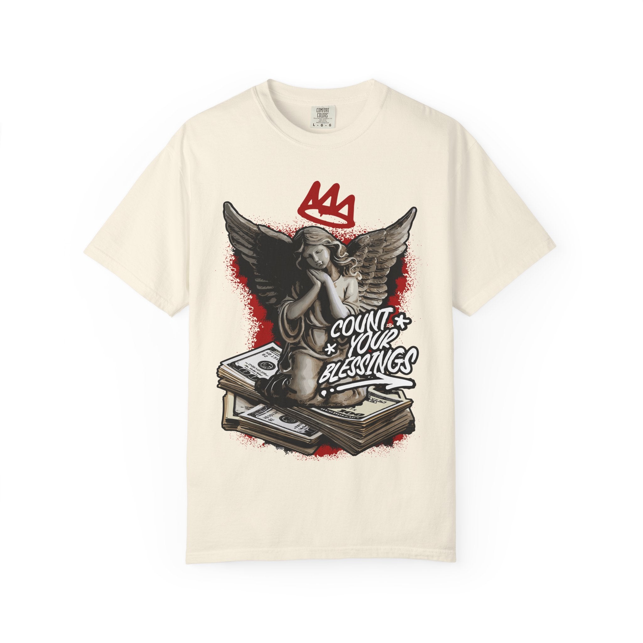 Count Your Blessings Angel Tee – Crown Inspired Shirt - Sinful Threads