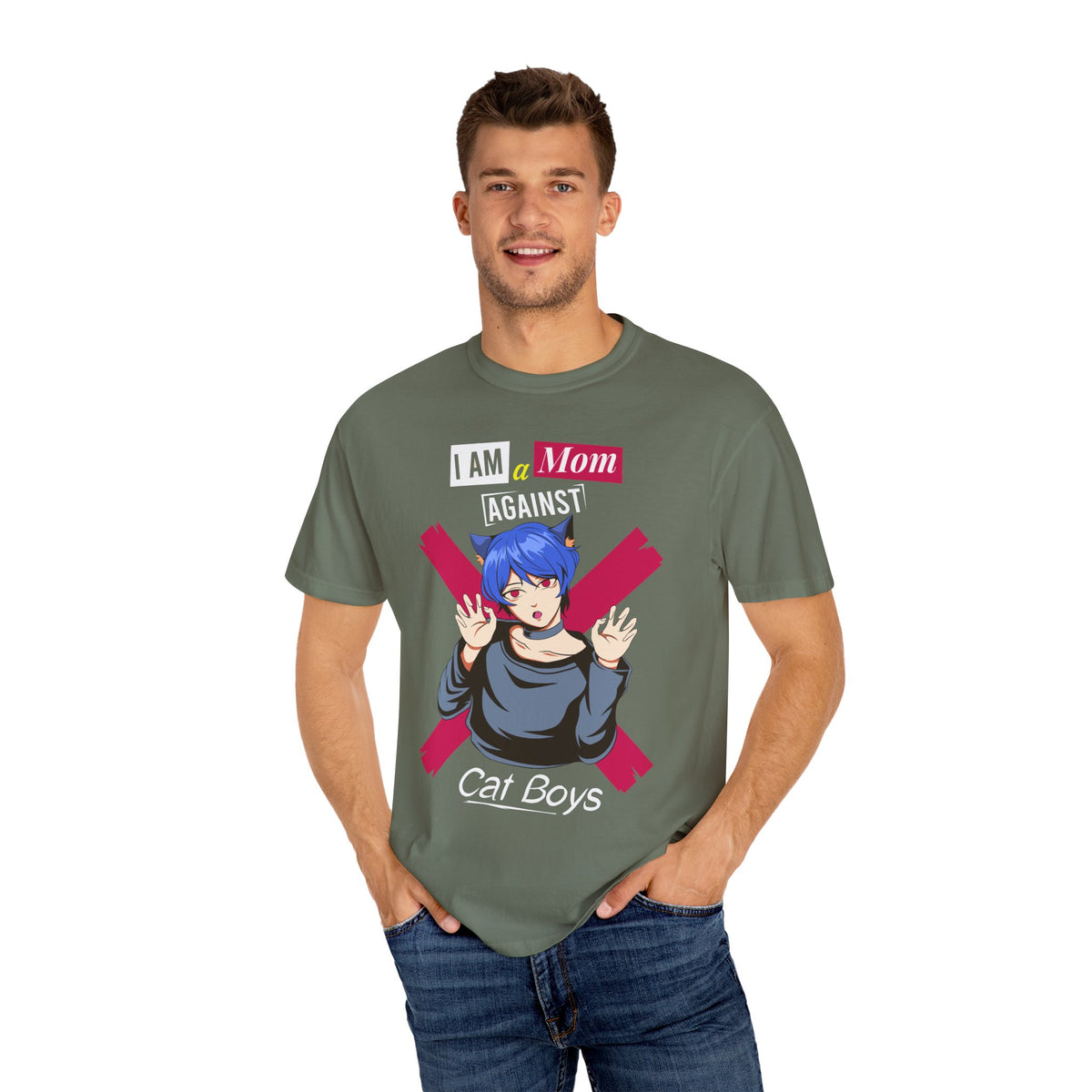 Mom Against Cat Boys Tee – Anime Cat Girl Otaku Mom Shirt