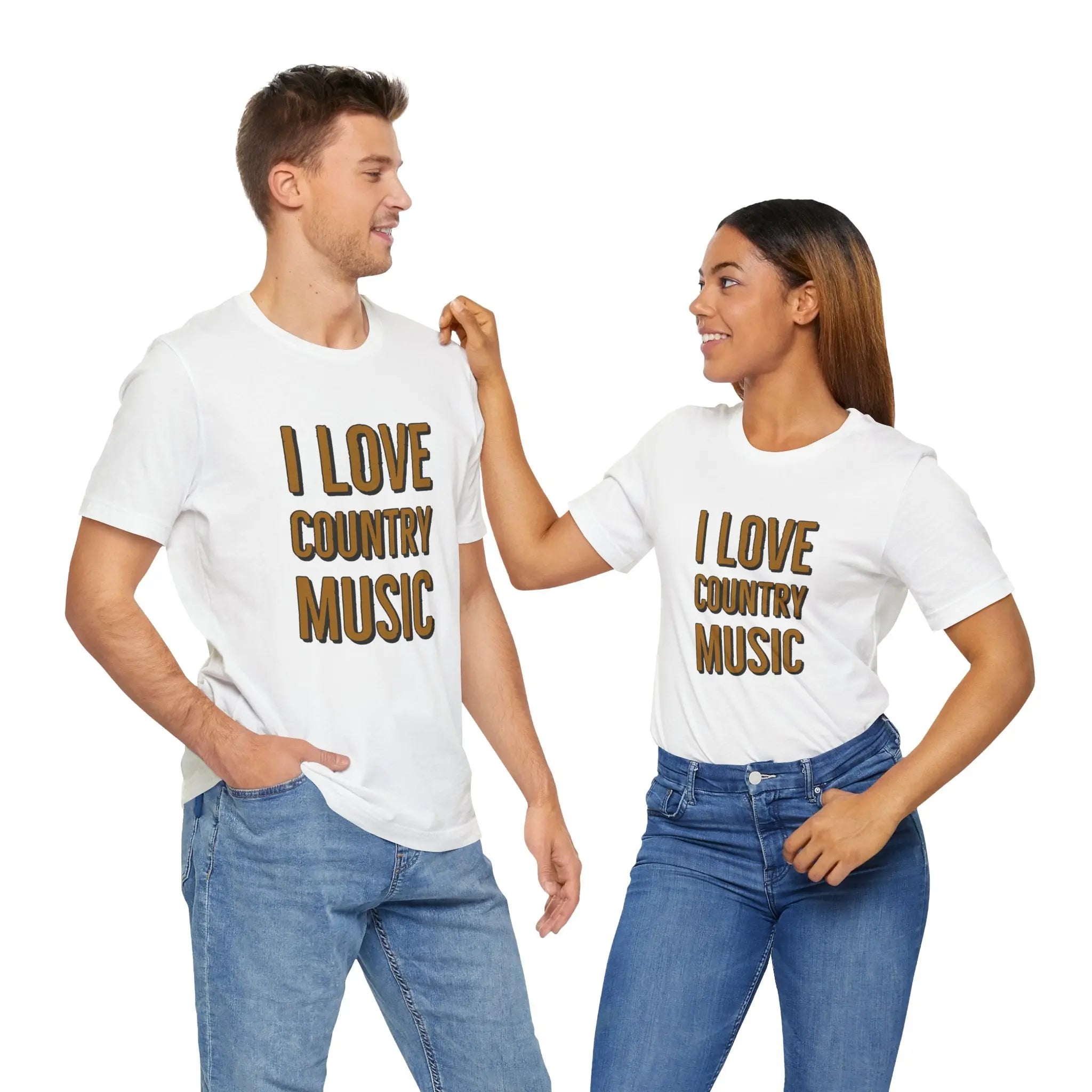 I Love Country Music Graphic Tee - Country Fan Festival Shirt Printify