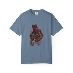 Pray Hard Hands Illustration Graphic Design Art T-Shirt - Sinful Threads