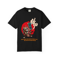 Pug Dog Graphic Tee Japanese Samurai Art Gift