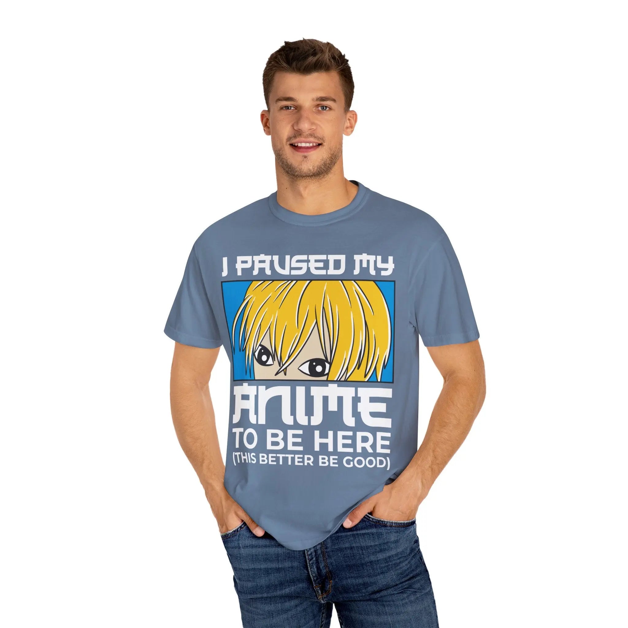 Paused Anime Shirt – Graphic Meme Tee - Sinful Threads