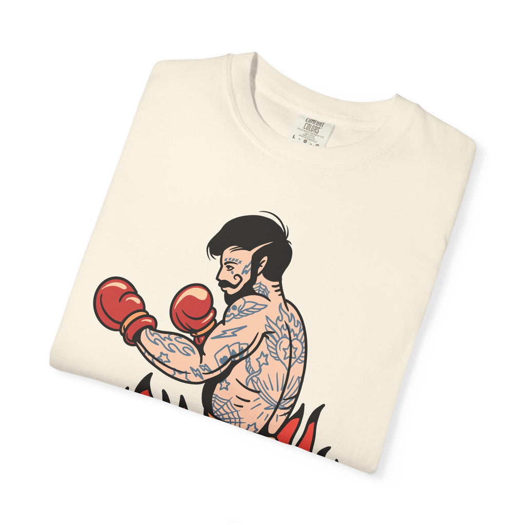 Tattooed Boxer Shirt - Boxing Illustration Tee, Tattoo Gift - Sinful Threads