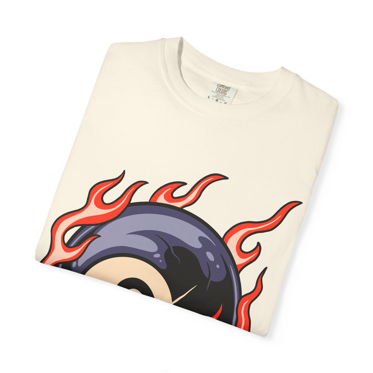 Billiards Player Shirt - Flaming Eight Ball - Pool Player Gift - Sinful Threads