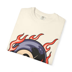Billiards Player Shirt - Flaming Eight Ball - Pool Player Gift - Sinful Threads