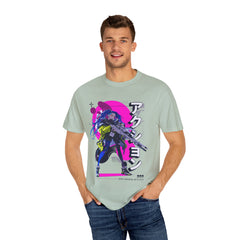 Cyberpunk Girl Tee - Futuristic Manga Gun Streetwear