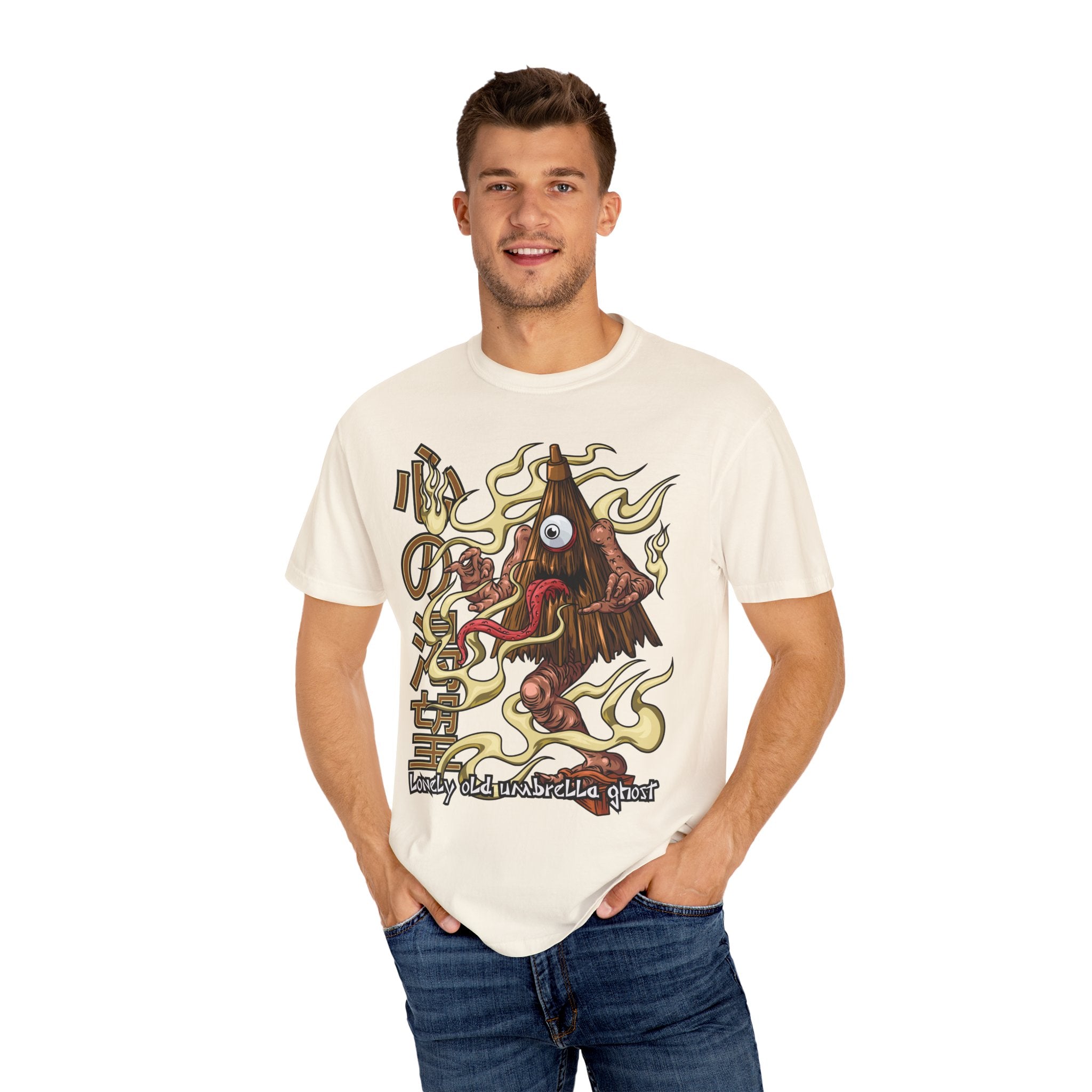 Kasa obake shirt - umbrella ghost tee - japanese yokai - Sinful Threads