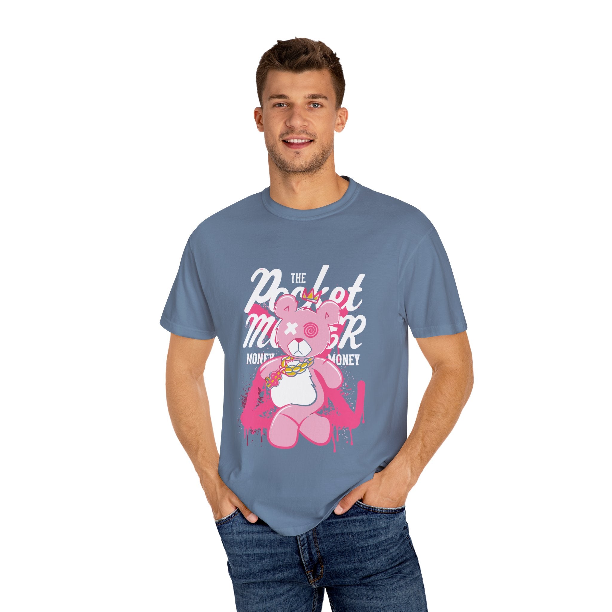 Pink Bear Tee - Urban Streetwear Graphic Design - Sinful Threads