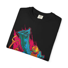 Surreal Gaming Tee - Monster Joystick Shirt for Arcade Fans
