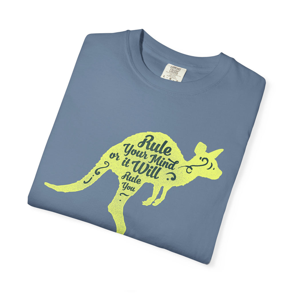 Kangaroo Silhouette with Mental Rules Greatness T-Shirt - Sinful Threads