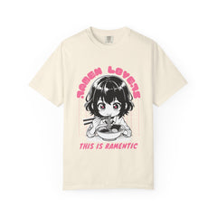 Ramen Lovers Tee - Romantic Anime Girl - Kawaii Gift