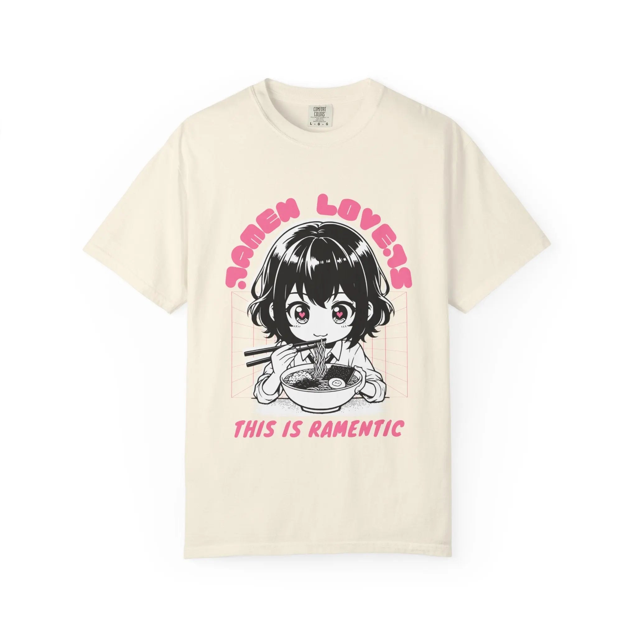 Ramen Lovers Tee - Romantic Anime Girl - Kawaii Gift - Sinful Threads