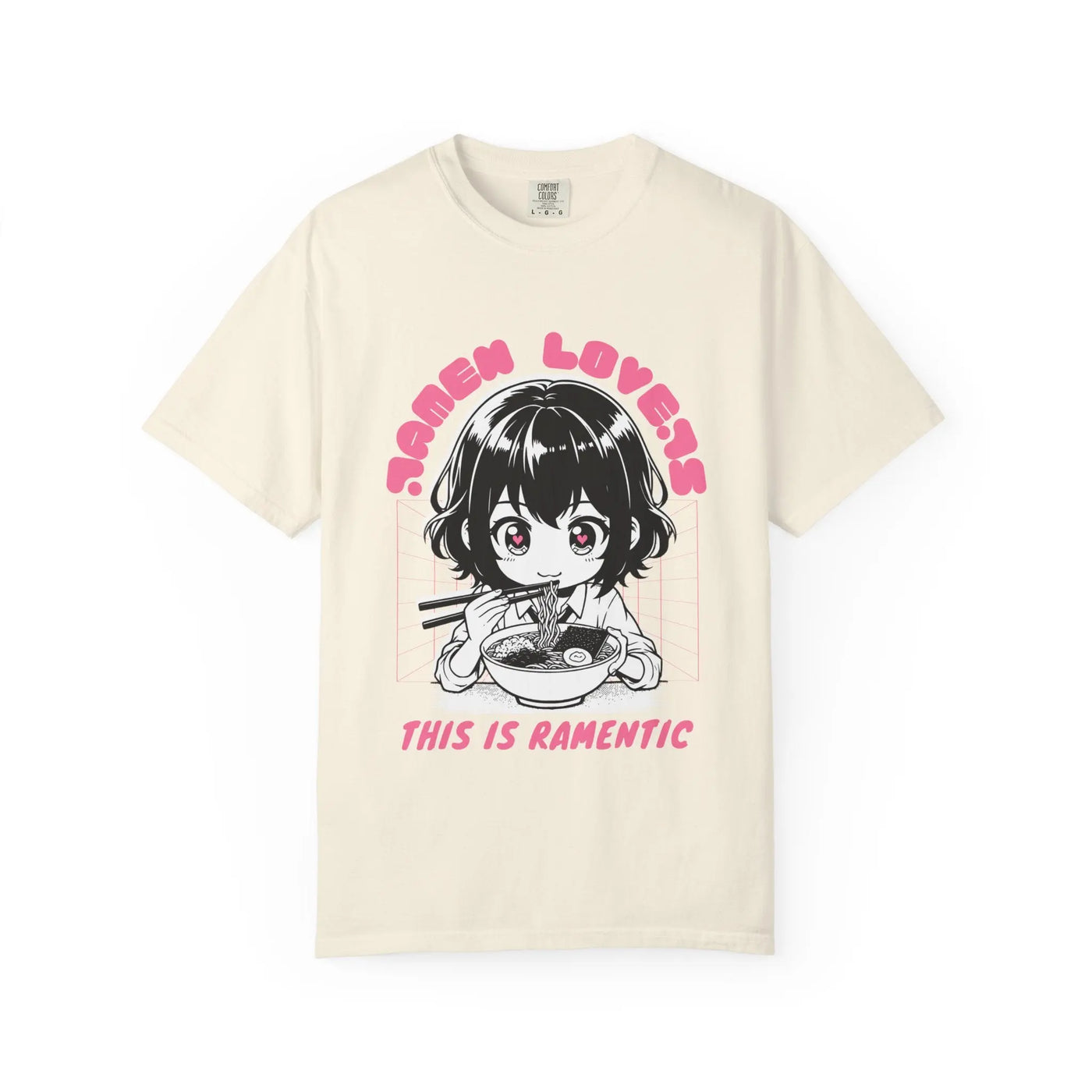 Ramen Lovers Tee - Romantic Anime Girl - Kawaii Gift - Sinful Threads