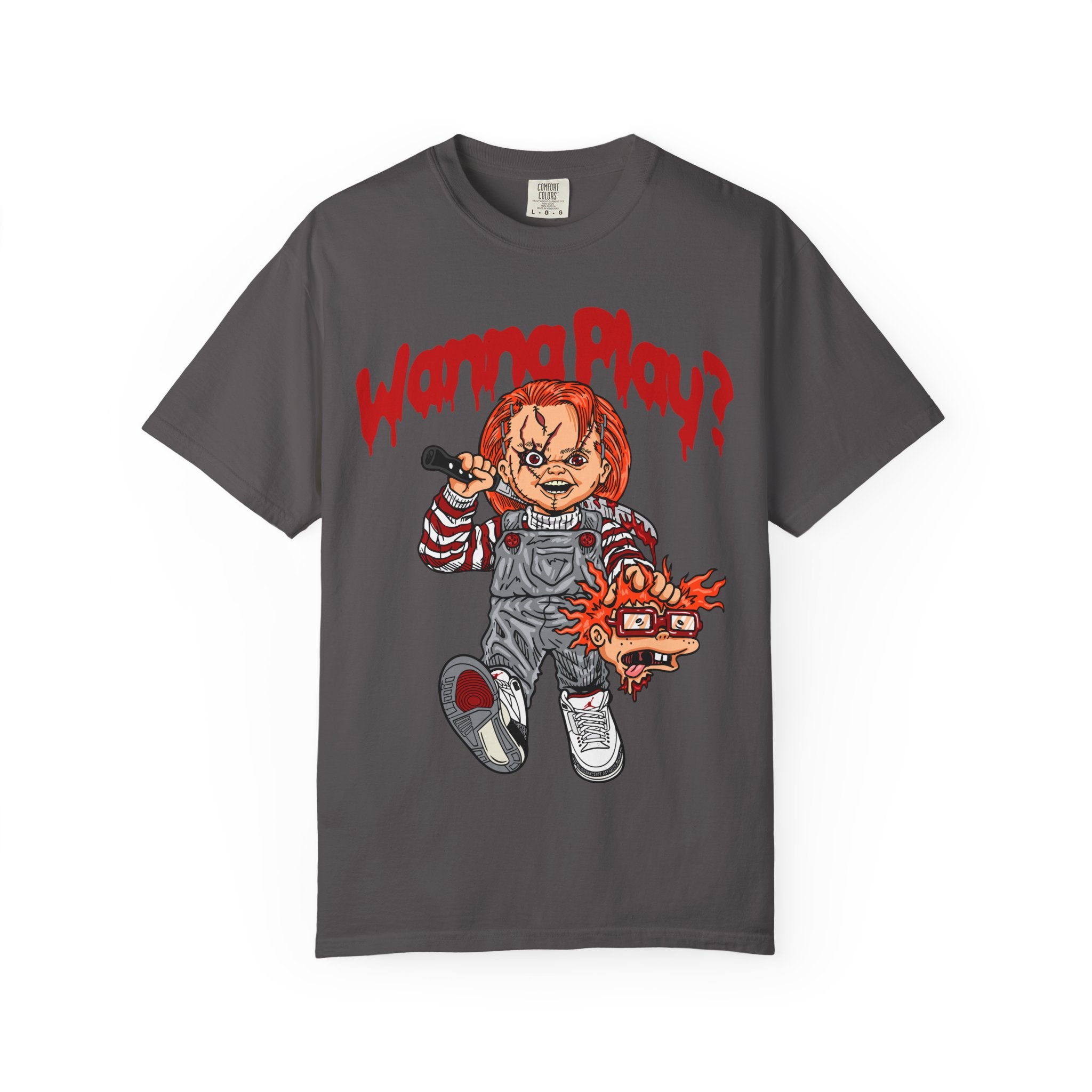 Chucky Doll Shirt - Wanna Play Horror Tee for Movie Fans - Sinful Threads