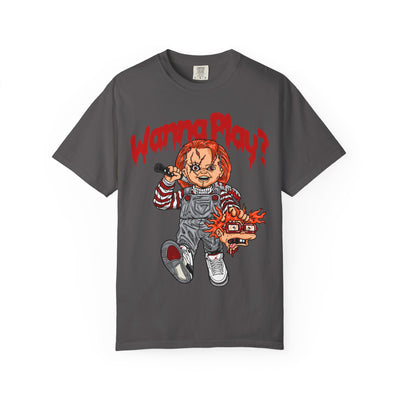 Chucky Doll Shirt - Wanna Play Horror Tee for Movie Fans - Sinful Threads