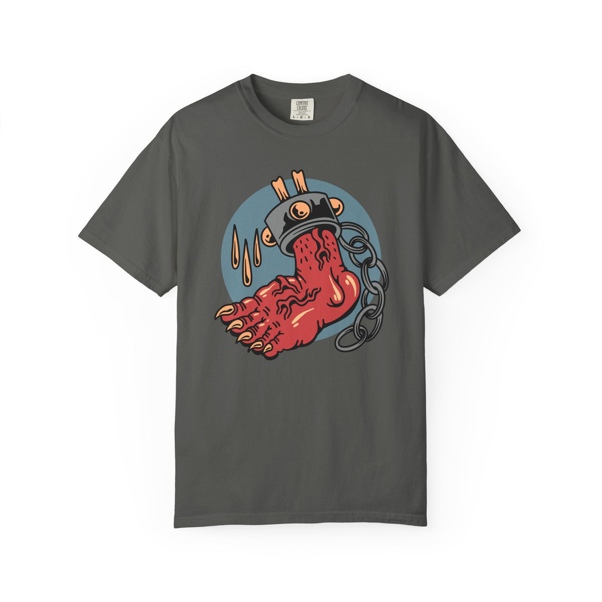 Monster Horror Tee - Creepy Halloween Shirt - Chains Graphic