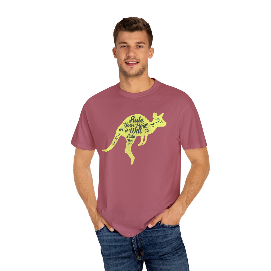 Kangaroo Silhouette with Mental Rules Greatness T-Shirt - Sinful Threads