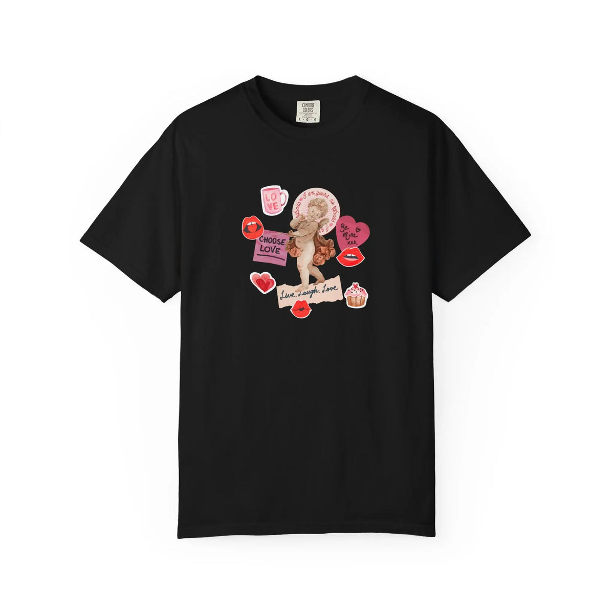 Romantic Graphic Cupid Love Quotes Valentine T-Shirt - Sinful Threads