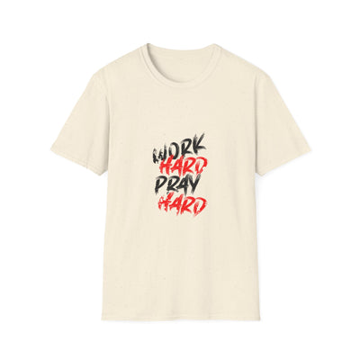 Work Hard Pray Hard Tshirt - Faith Based Success Shirt - Sinful Threads