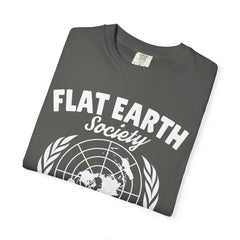 Flat Earth Society Question Everything Funny Design T-Shirt