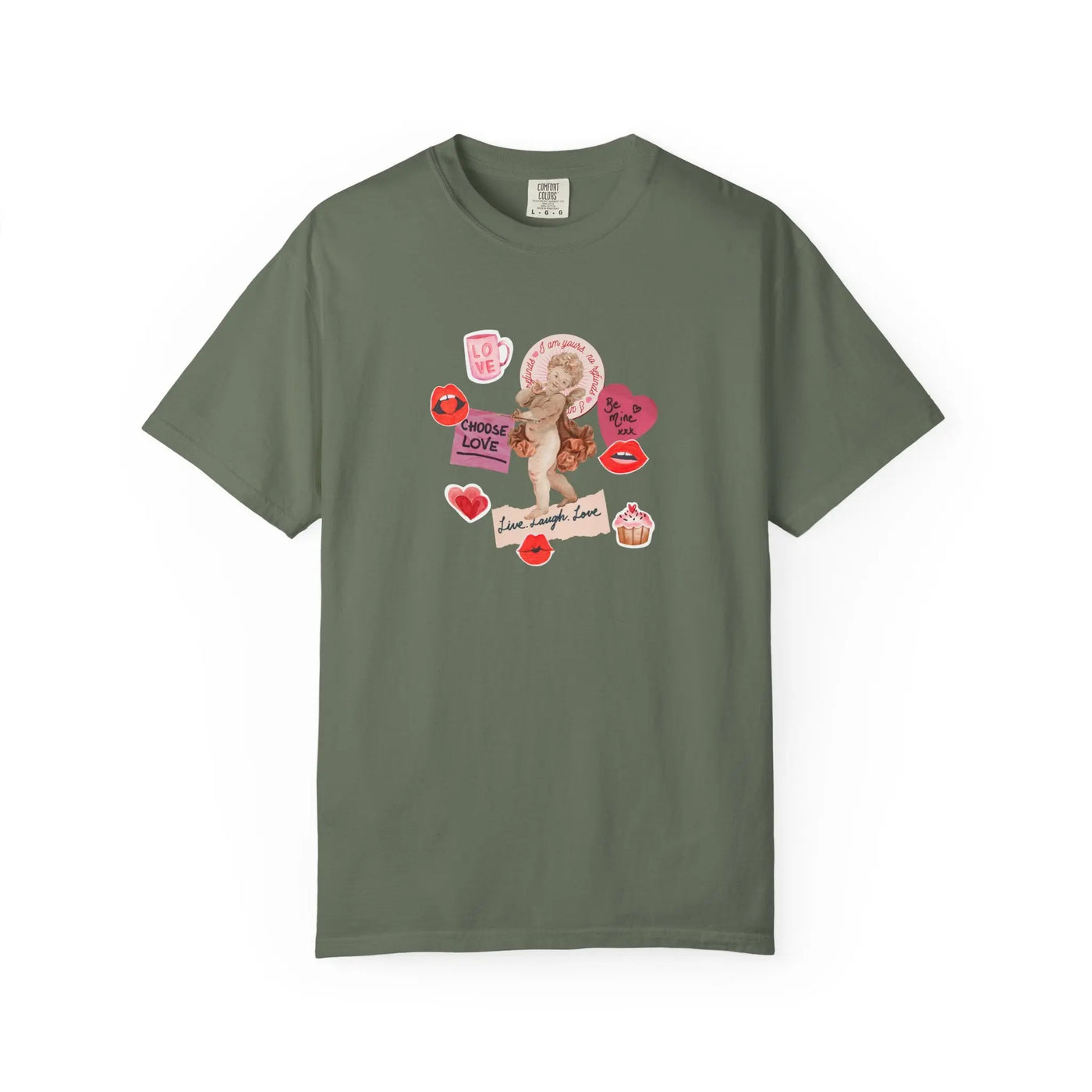Romantic Graphic Cupid Love Quotes Valentine T-Shirt - Sinful Threads